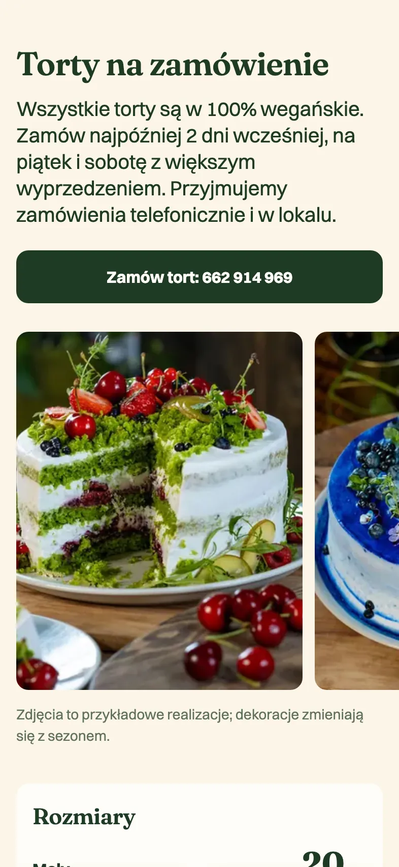 Torty na zamówienie: zasady zamawiania, przycisk Zamów tort i zdjęcia tortów